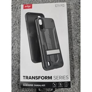 Phone Case For Samsung Galaxy A01 Zizo Transform Series Black And Grey With...